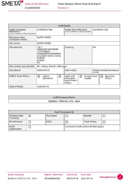 Smeta Audit Report